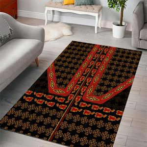 Cameroon Toghu Heritage Area Rug Traditional Bamenda Pattern In African