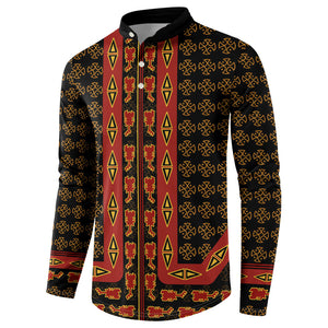 Cameroon Toghu Heritage Button Sweatshirt Traditional Bamenda Pattern In African