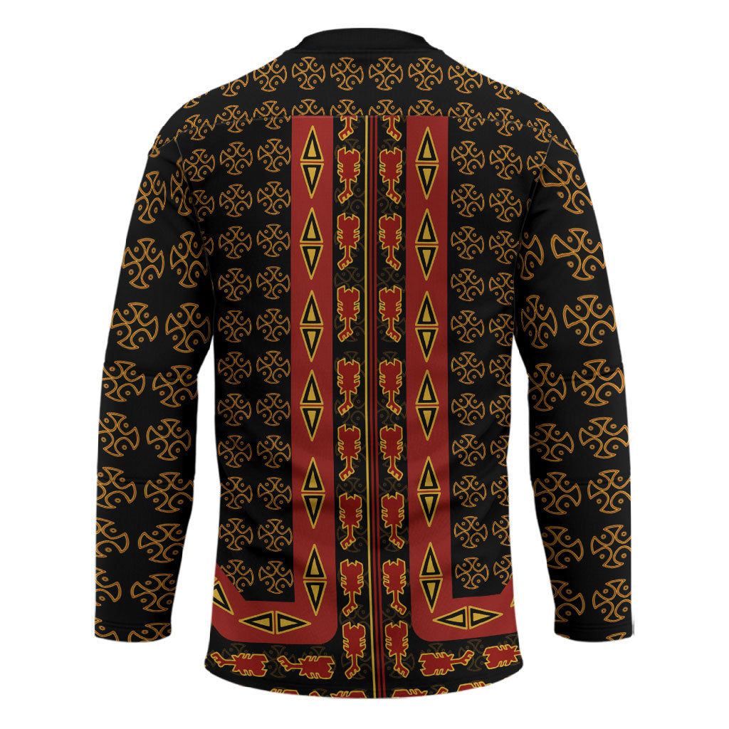 Cameroon Toghu Heritage Hockey Jersey Traditional Bamenda Pattern In African