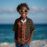 Cameroon Toghu Heritage Kid Hawaiian Shirt Traditional Bamenda Pattern In African