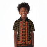 Cameroon Toghu Heritage Kid Polo Shirt Traditional Bamenda Pattern In African