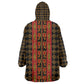 Cameroon Toghu Heritage Kid Wearable Blanket Hoodie Traditional Bamenda Pattern In African