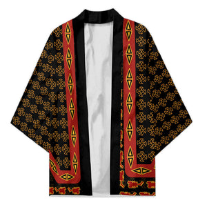 Cameroon Toghu Heritage Kimono Traditional Bamenda Pattern In African