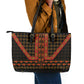 Cameroon Toghu Heritage Leather Tote Bag Traditional Bamenda Pattern In African