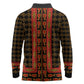 Cameroon Toghu Heritage Long Sleeve Polo Shirt Traditional Bamenda Pattern In African