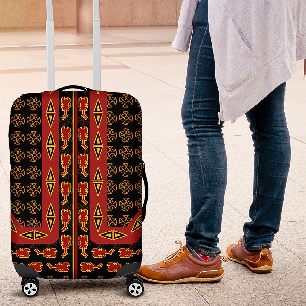 Cameroon Toghu Heritage Luggage Cover Traditional Bamenda Pattern In African