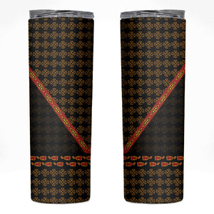 Cameroon Toghu Heritage Skinny Tumbler Traditional Bamenda Pattern In African