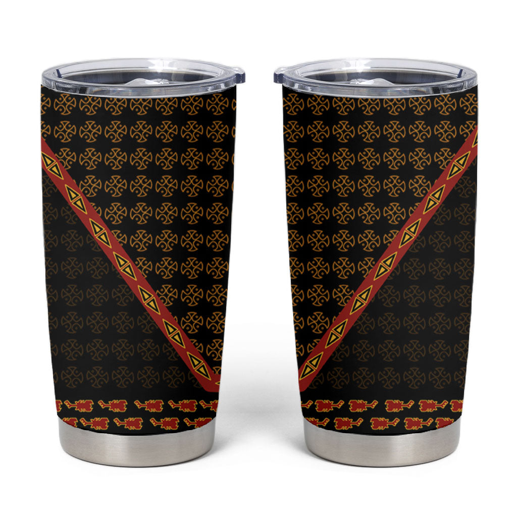 Cameroon Toghu Heritage Tumbler Cup Traditional Bamenda Pattern In African