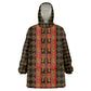 Cameroon Toghu Heritage Wearable Blanket Hoodie Traditional Bamenda Pattern In African