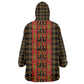 Cameroon Toghu Heritage Wearable Blanket Hoodie Traditional Bamenda Pattern In African