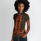Cameroon Toghu Heritage Women Polo Shirt Traditional Bamenda Pattern In African