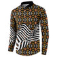 Cameroon Toghu Bamenda Button Sweatshirt African Traditional Art