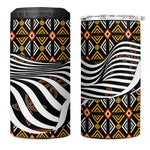 Cameroon Toghu Bamenda 4 in 1 Can Cooler Tumbler African Traditional Art