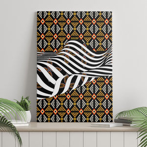 Cameroon Toghu Bamenda Canvas Wall Art African Traditional Art