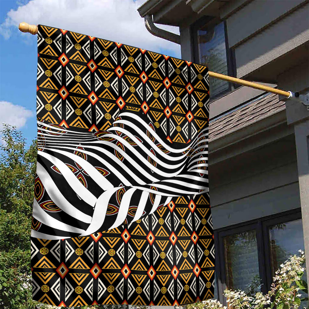 Cameroon Toghu Bamenda Garden Flag African Traditional Art