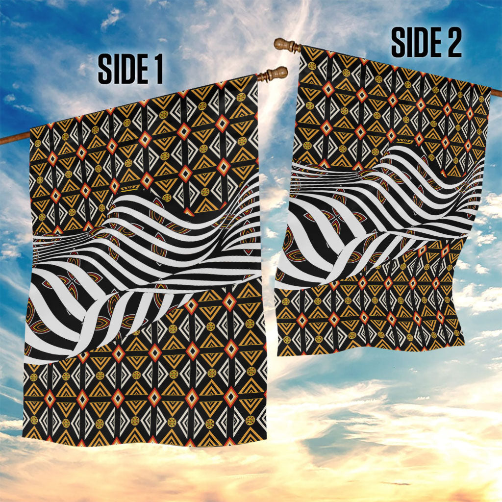 Cameroon Toghu Bamenda Garden Flag African Traditional Art