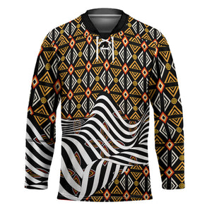 Cameroon Toghu Bamenda Hockey Jersey African Traditional Art