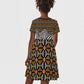 Cameroon Toghu Bamenda Kid Short Sleeve Dress African Traditional Art