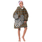 Cameroon Toghu Bamenda Kid Wearable Blanket Hoodie African Traditional Art
