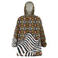 Cameroon Toghu Bamenda Kid Wearable Blanket Hoodie African Traditional Art