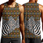 Cameroon Toghu Bamenda Men Tank Top African Traditional Art