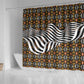 Cameroon Toghu Bamenda Shower Curtain African Traditional Art