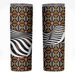 Cameroon Toghu Bamenda Skinny Tumbler African Traditional Art