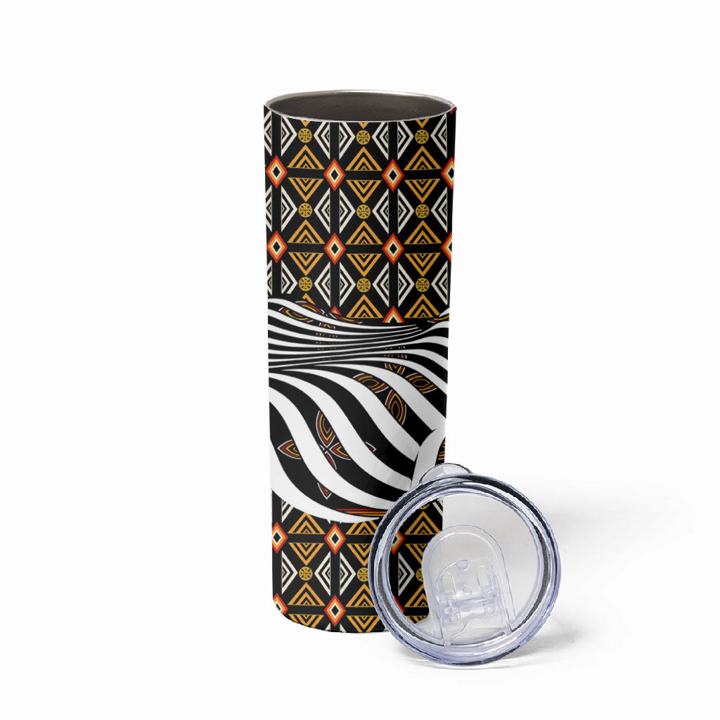 Cameroon Toghu Bamenda Skinny Tumbler African Traditional Art