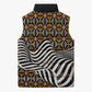 Cameroon Toghu Bamenda Sleeveless Puffer Jacket African Traditional Art