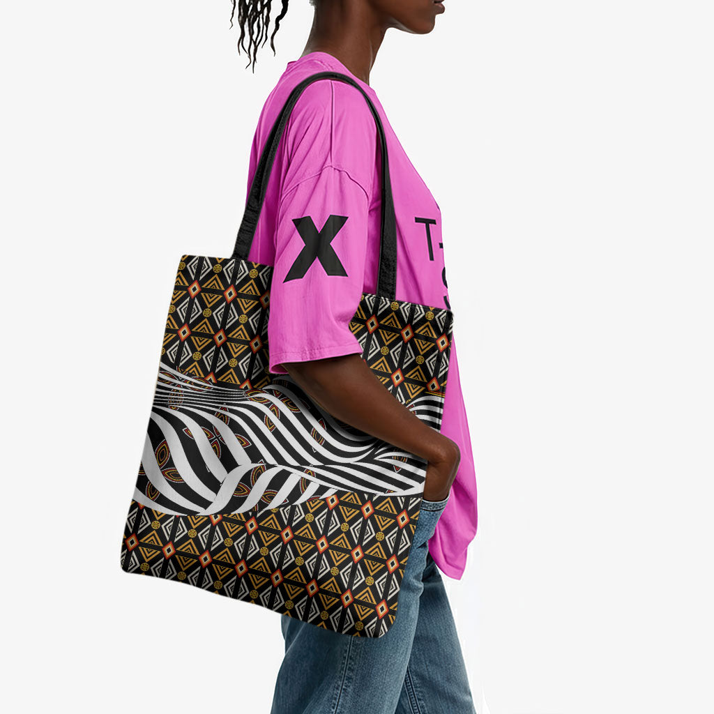 Cameroon Toghu Bamenda Tote Bag African Traditional Art