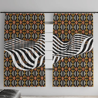 Cameroon Toghu Bamenda Window Curtain African Traditional Art