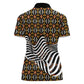 Cameroon Toghu Bamenda Women Polo Shirt African Traditional Art