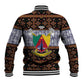 Cameroon Toghu Baseball Jacket Flag Coat Of Arms - Traditional Bamenda Art