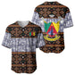 Cameroon Toghu Baseball Jersey Flag Coat Of Arms - Traditional Bamenda Art