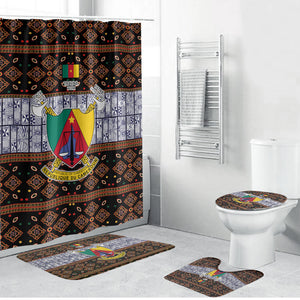 Cameroon Toghu Bathroom Set Flag Coat Of Arms - Traditional Bamenda Art