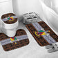 Cameroon Toghu Bathroom Set Flag Coat Of Arms - Traditional Bamenda Art