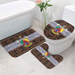 Cameroon Toghu Bathroom Set Flag Coat Of Arms - Traditional Bamenda Art