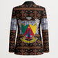 Cameroon Toghu Blazer Flag Coat Of Arms - Traditional Bamenda Art