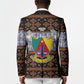 Cameroon Toghu Blazer Flag Coat Of Arms - Traditional Bamenda Art