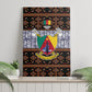 Cameroon Toghu Canvas Wall Art Flag Coat Of Arms - Traditional Bamenda Art