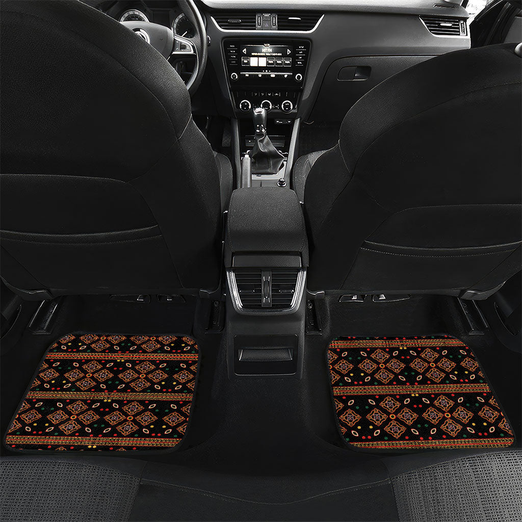 Cameroon Toghu Car Mats Flag Coat Of Arms - Traditional Bamenda Art