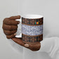 Cameroon Toghu Ceramic Mug Flag Coat Of Arms - Traditional Bamenda Art