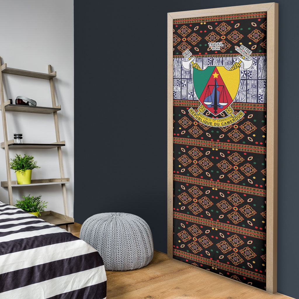 Cameroon Toghu Door Cover Flag Coat Of Arms - Traditional Bamenda Art