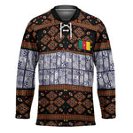 Cameroon Toghu Hockey Jersey Flag Coat Of Arms - Traditional Bamenda Art