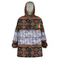 Cameroon Toghu Kid Wearable Blanket Hoodie Flag Coat Of Arms - Traditional Bamenda Art