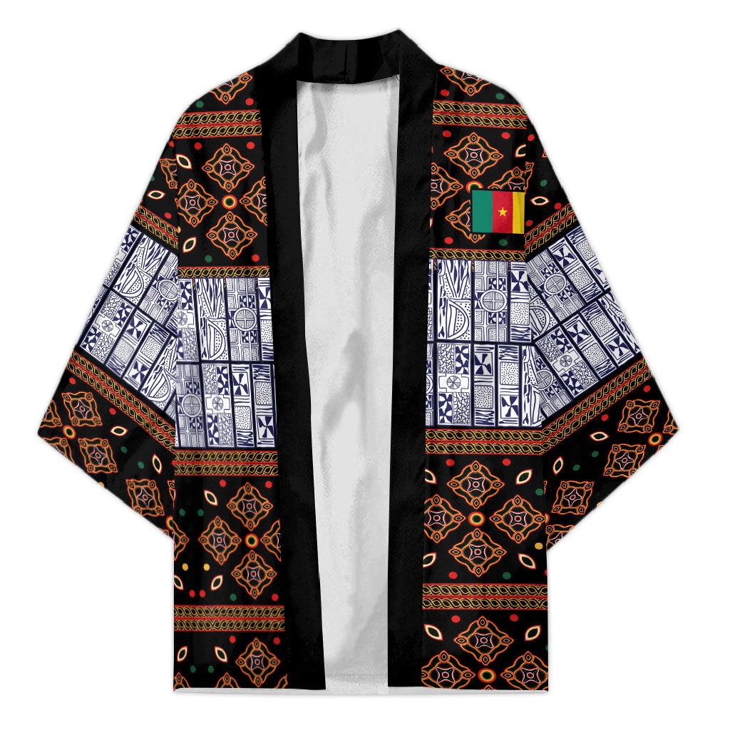 Cameroon Toghu Kimono Flag Coat Of Arms - Traditional Bamenda Art