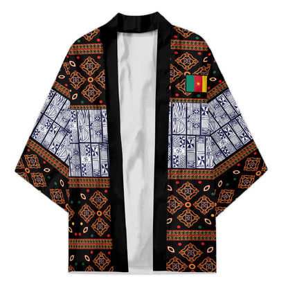 Cameroon Toghu Kimono Flag Coat Of Arms - Traditional Bamenda Art