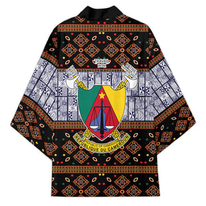 Cameroon Toghu Kimono Flag Coat Of Arms - Traditional Bamenda Art