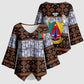 Cameroon Toghu Kimono Sleeve Blouse Flag Coat Of Arms - Traditional Bamenda Art