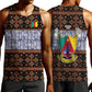 Cameroon Toghu Men Tank Top Flag Coat Of Arms - Traditional Bamenda Art